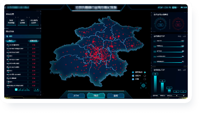网点可视化 实时掌握运营情况